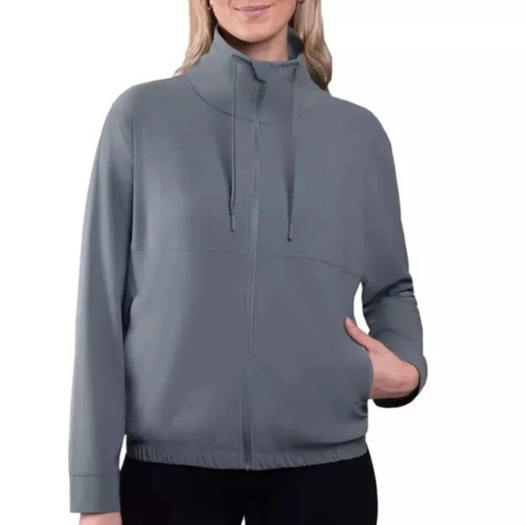 Gray Zip-Up Jacket - Picture 1 of 4